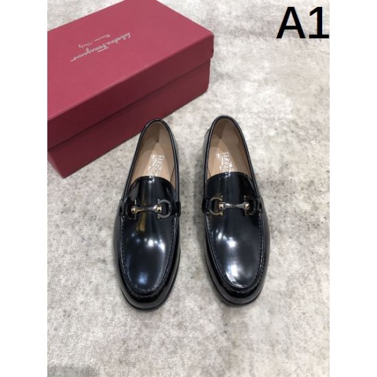 2025FW メンズ ビジネスシューズ FERRAGAMO サルヴァトーレ フェラガモ カジュアルにも対応する反転魅力