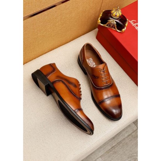 2025FW メンズ ビジネスシューズ FERRAGAMO サルヴァトーレ フェラガモ 新作限定 早い者勝ち
