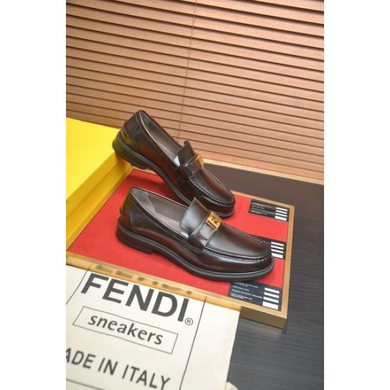 2025FW メンズ ビジネスシューズ FENDI フェンデイ 新作限定版プリントで差をつける