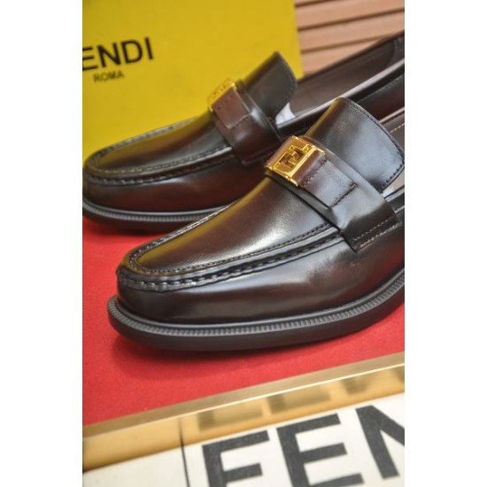2025FW メンズ ビジネスシューズ FENDI フェンデイ 新作限定版プリントで差をつける