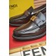 2025FW メンズ ビジネスシューズ FENDI フェンデイ 新作限定版プリントで差をつける