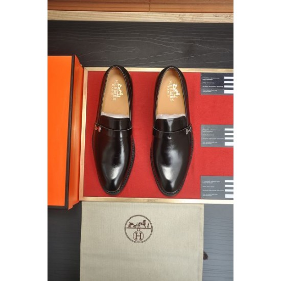 2025FW メンズ ビジネスシューズ HERMES エルメス 限定発売の冬季新作